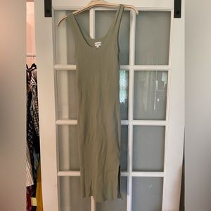 The Drop Sage XS Ribbed Dress